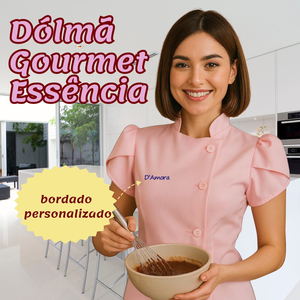 Dólmã Feminino Confeitaria Gourmet – Nuvens de Algodão