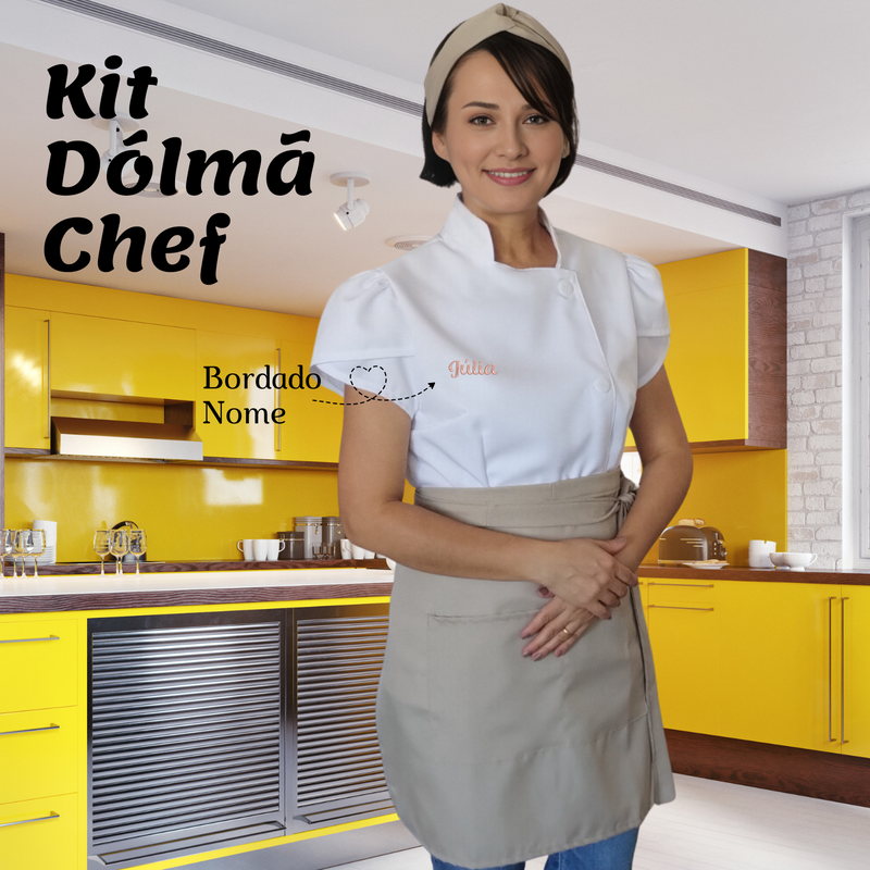 Dólmã Chef Gourmet Kit Confeitaria