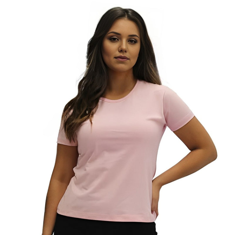 KIT Camiseta Básica Baby Look T-Shirt Feminina