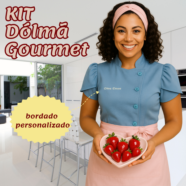 Dólmã Chef Gourmet Kit Confeitaria