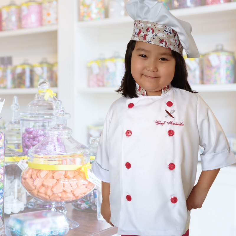 Dólmã Kids Mini Chef Infantil Personalizado