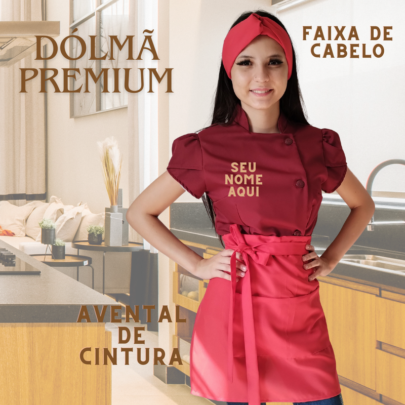 Dólmã Chef Gourmet Kit Confeitaria