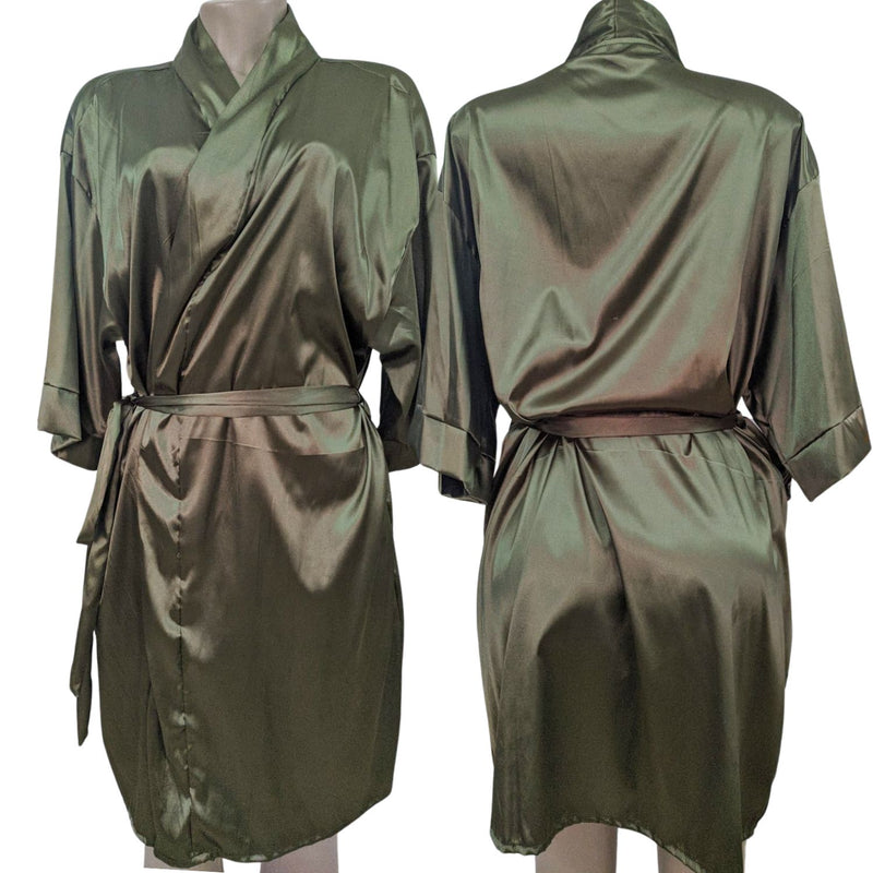 Robe Feminino Manga 3/4 Cetim Elastano Bordado Personalizado